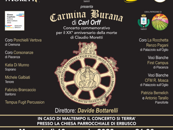 A Erbusco arriva il Carmina Burana